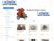 Tablet Screenshot of kumukmakina.com